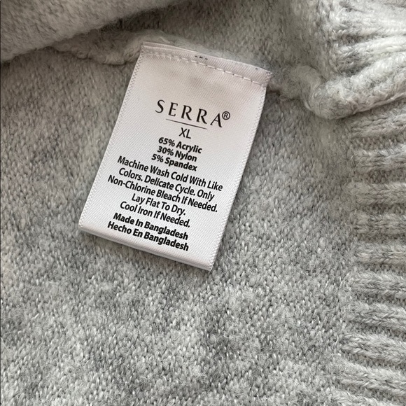 Serra Light Gray Open Front Cardigan - Picture 7 of 7